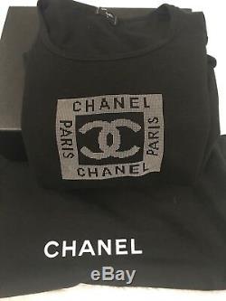 Chanel Black Pull-Over Long Sleeve Top Womens Size Xs