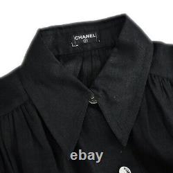 Chanel Blouse Shirt Black 182933