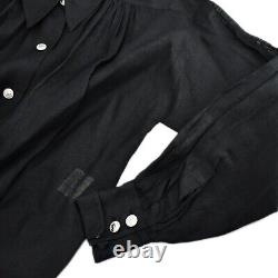 Chanel Blouse Shirt Black 182933