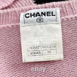 Chanel Sweater Pink 95A #38 111286