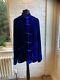 Chinese Style Jacket In Blue Crushed Velvet By Yali Milano Rrp £850