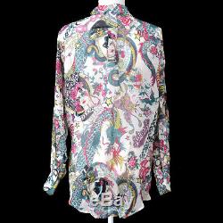 Christian Dior 4F12055021 Long Sleeve Shirt Tops Multi-color Authentic GS02556