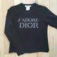Christian Dior J'adore Dior Black Long Sleeve Top Uk10