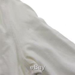 Christian Dior Logos Long Sleeves Tops White Cotton Vintage Italy Auth #AA500 M