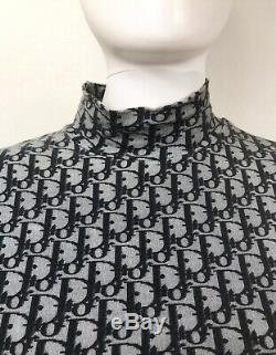 Christian Dior Monogram Trotter Logo Long Sleeve Turtleneck Jadore Top Sweater