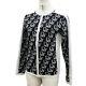 Christian Dior Trotter Long Sleeve Tops Black White Cotton Italy Auth #x202 M