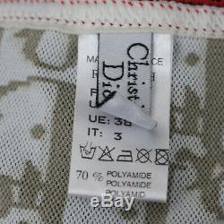 Christian Dior Trotter Long Sleeve Tops Skirt Set Brown Nylon France Auth #N375