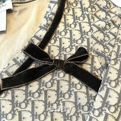 Christian Dior Trotter Monogram Top T shirt Short Long Sleeve Brown Authentic