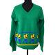 Christian Dior Vintage Logos Long Sleeve Shirt Tops Green Sweater Ak31469g