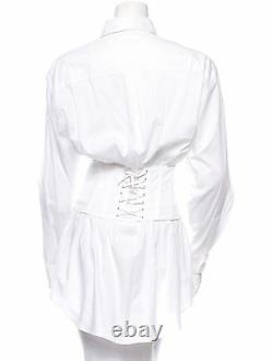 Crazy Cool, Sold Out, New Jean Paul Gaultier Femme White Cotton Bustier Top