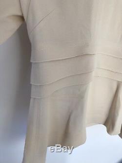 Cream Long Sleeved Top By Proenza Schouler, Size 4 US