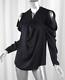 Derek Lam Womens Black Silk Chiffon Long-sleeve Blouse Top Shirt Us 6 It 42