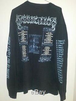 DISSECTION storm of the lights bane tour top long sleeve top XL 1996 vintage