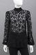 Dolce & Gabbana G&b Black Sheer Lace Back Tie Knot Long Sleeves Blouse Top 2/38