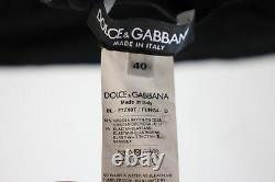DOLCE & GABBANA Ladies Black Long Sleeve High Neck Ruffled Top EU36 UK8