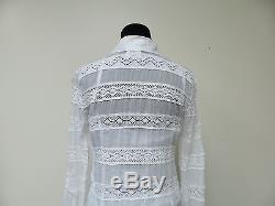 D&G White Cotton Flare Long Sleeves Top and Spaghetti Straps Blouse