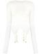 Dion Lee Garter Long Sleeve Top Ivory Size Xs