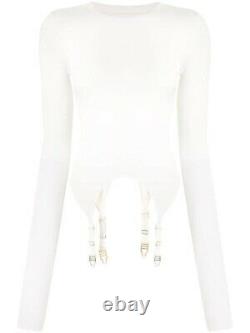 Dion Lee Garter Long Sleeve Top Ivory Size XS