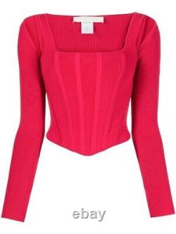 Dion Lee Pointelle Corset Long Sleeve Top Size S