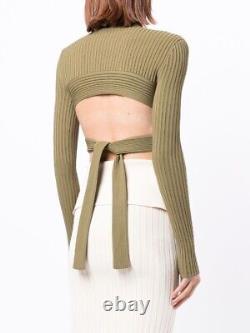 Dion Lee Spiral Ribbed-knit Top Size XS
