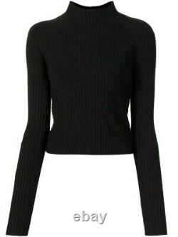 Dion Lee Twist Back Black Long Sleeve Top M