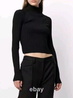 Dion Lee Twist Back Black Long Sleeve Top M