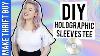 Diy Holographic Sleeves Make Thrift Buy 45