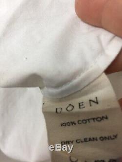 Doen Cotton White Long Sleeve Blouse Top Sz Xs
