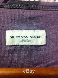 Dries Van Noten O-neck Rose Print Long-sleeve Top Medium New