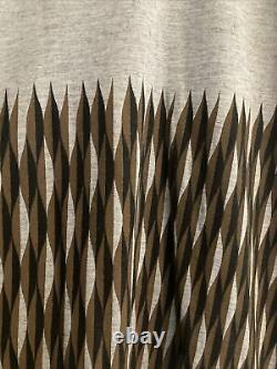 Dries Van Noten Women's Long Sleeve Abstract Print Top Grey Brown Size Medium