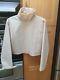 Eckhaus Latta Nude-sheer Long Sleeve Cropped Top Size Medium Gorgeous Must See