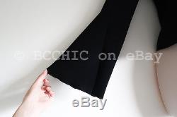 ELLERY cropped flared bell wide sleeves top black long sleeve 6 RRP $600+