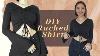 Easy Diy Ruched Top Cinched Bell Sleeve Thrift Flip Sheila Javier