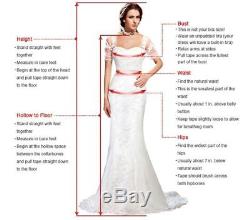 Elegant Mermaid Wedding Dresses Bridal Long Sleeve V Neck Top Lace Boho Chapel