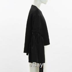 Ellery Black Satin-Crepe Long Sleeve Top Size 6