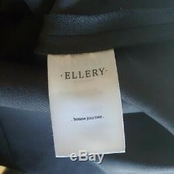 Ellery Womens Blouse Shirt Top Black Size 8 Bell Trumpet Long Sleeve Designer
