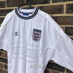 England Football Shirt Kit Top 1999-2000 Long Sleeve Size XXL Vintage Umbro 90s