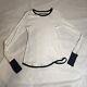 Enza Costa Womens Cashmere Round Neck Top Shirt Size M White Long Sleeve Nwot