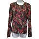 Etro Wool Blend Long Sleeve Blouse Top Size 44