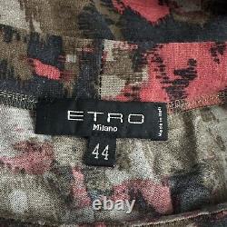 Etro wool blend long sleeve blouse top Size 44