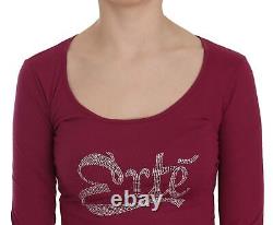 Exte Crystal Embellished Long Sleeve Casual Top for Women