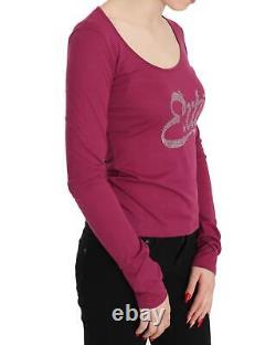 Exte Crystal Embellished Long Sleeve Top Tops Pink -Size 44