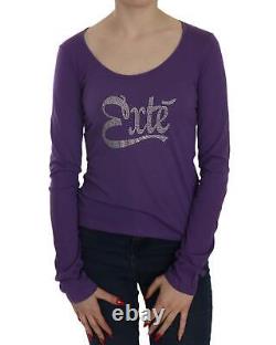 Exte Crystal Embellished Long Sleeve Top Tops Purple -Size 40