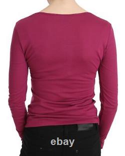 Exte Pink Exte Crystal Embellished Long Sleeve Top for Women