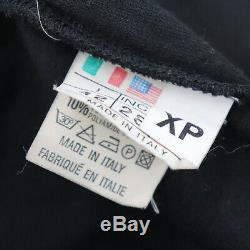 FENDI Jeans Logos FF Long Sleeve Tops Black Velor Vintage Italy Auth #X255 M