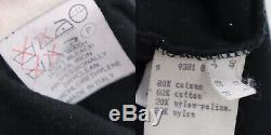 FENDI Logos Long Sleeve Tops Black Beige Velor Vintage Italy Authentic #EE621 W