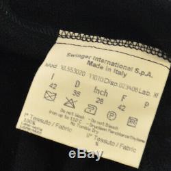 FENDI Vintage Zucca Pattern Long Sleeve Shirt Tops Black Italy AK31686j