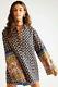 Free People'justine' Tunic Top Paisley, Embellished Sleeve X-small Rrp£228