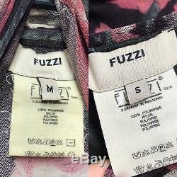 FUZZI by Jean Paul Gaultier Mesh 2 Piece Skirt Long Sleeve Top Small Medium