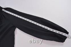 Fabiana Filippi NWT Long Sleeve Tie Neck Sheer Top w Camisole Size 42 S in Black